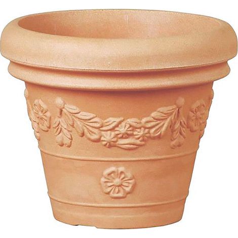 Vaso "Festonato Classic" in plastica da giardino per fiori e piante -60 cm (1/4)
