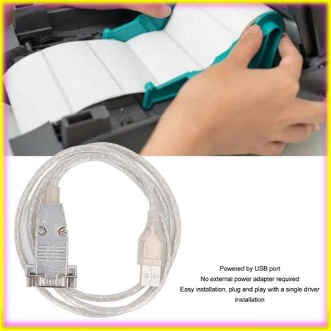 keenso Adaptateur USB vers série USB To Serial Adapter 3.3ft USB To RS232 Male 9pin DB9 Serial Cable For informatique accessoire (1/5)