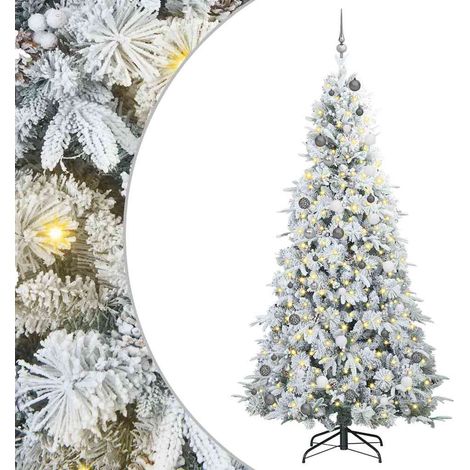 Árbol de Navidad artificial con ramas articuladas 240 cm vidaXL (1/5)