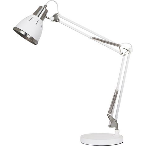 Lampe de bureau LED Italux Jesso blanche industrielle