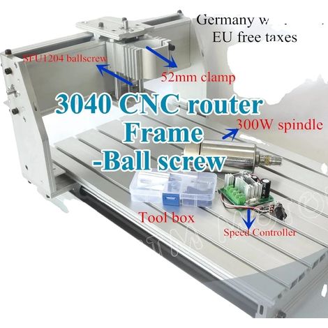 Macchina per incisione CNC, struttura in lega resistente, compatibile con vari materiali, asse aggiuntivo da 52 mm (1/2)
