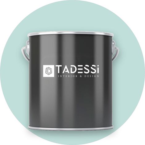 TADESSI Wall Select Wandfarbe Blau - Cremegrün - abwaschbare Innenfarbe matt - Dispersionsfarbe - Geruchsarm und Lösemittelfrei (1/5)