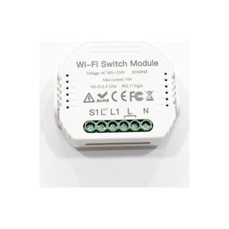 CONTROLLER WIFI 2.4GHz PER ACCENSIONE E TIMER INTERRUTTORI 1 VIA 230V MAX 10A
