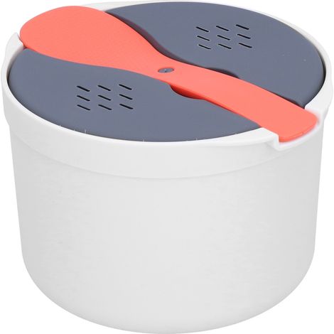 Cuiseur à riz pour four à micro-ondes domestique, cuiseur vapeur à riz à 2 étages résistant aux hautes températures (1/5)