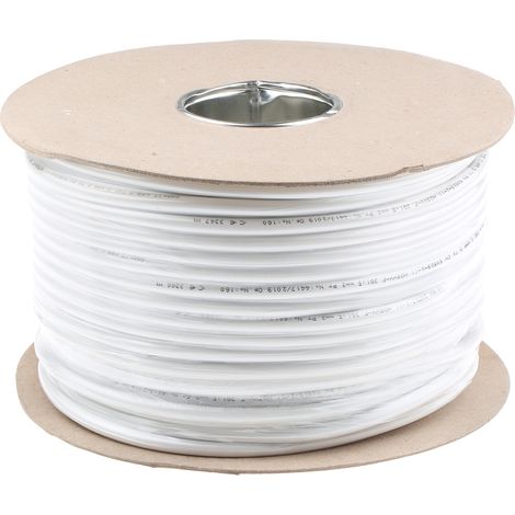 Câble d'alimentation RS PRO 3G1,5 mm², gaine PVC Blanc, 100m ( Prix pour Bobine de 100 Mètres ) (1/4)