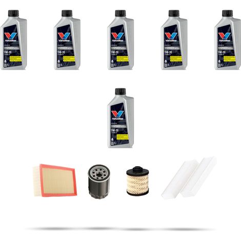 Kit tagliando 4 FILTRI e 6L OLIO compatibile con Peugeot 308 II 2.0 BlueHDi 110kw dal 2014 (1/5)