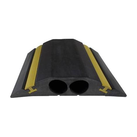 Protège câble RS PRO, Ø interne: 23mm, long. 4.5m, Caoutchouc Noir/Jaune ( Prix pour Bobine de 1 ) (1/2)