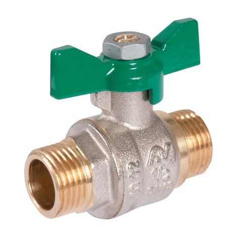 Valvola di arresto sfera 3598781160121 ottone farfalla passaggio completo
