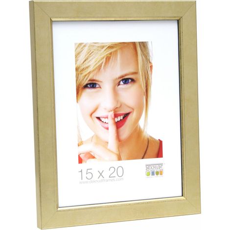 Cadre Photo avec Filet Bois Doré 9 x 13 cm (1/3)