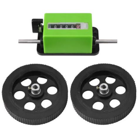 1 compteur de longueur mécanique à rouleau vert