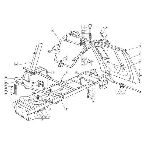 PIASTRA POSTERIORE VERNICIATO RIDER 72 ORIGINALE STIGA - 384545057/3