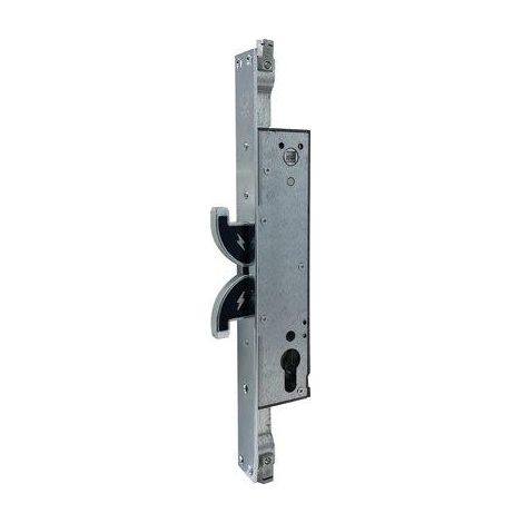 SERRATURA MONTANTE INFILARE 2143 HOOKS SECUREMME • B.Q INOX F.MM 30 F.SAGOM M1 TRIPL+SCR+Q8 E.MM 35 (1/2)