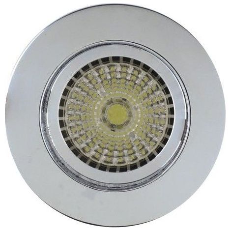 Empotrable circular fijo Zamak cromo (1/2)