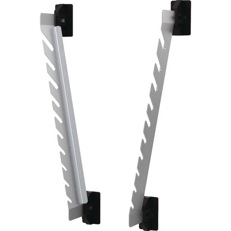 Support de clé à molette SimplaClip H228xL76/152xP36mm 10 emplacements pour plaques perforées