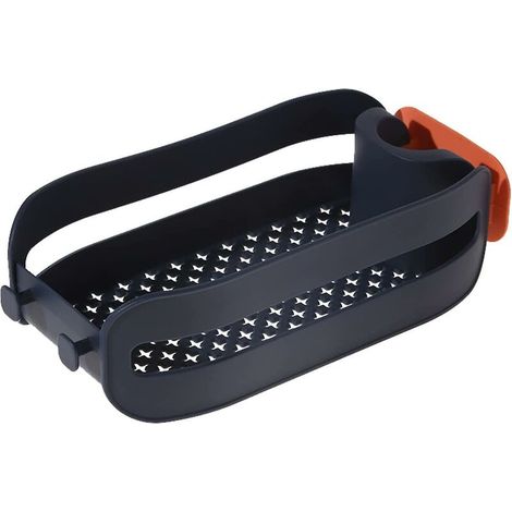 Étagère en plastique 2 en 1 maison évier organisateur 2022 mise à niveau cuisine évier caddie organisateur amovible suspendu robinet vidange support plastique coin suspendu étagère (a (1/5)