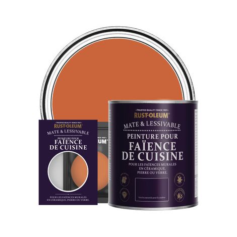 Rust-Oleum Peinture pour faïence de cuisine mate - Thé Chaï (1/3)