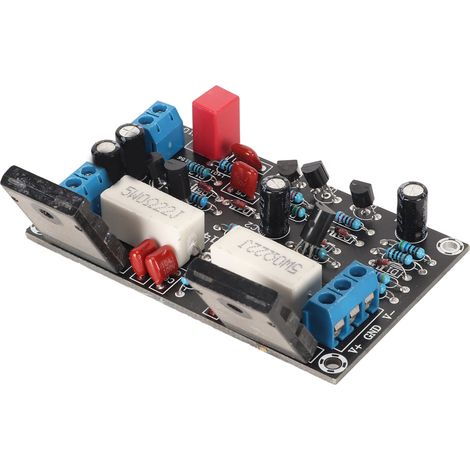Carte d'amplificateur de puissance mono haute puissance 2SC5200 2SA1943 silencieuse 100 W avec circuit de protection pour haut-parleur (1/5)