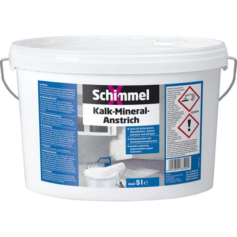 Schimmel X Kalk-Mineral-Anstrich 5 L Anti-Schimmel & Nikotinsperre