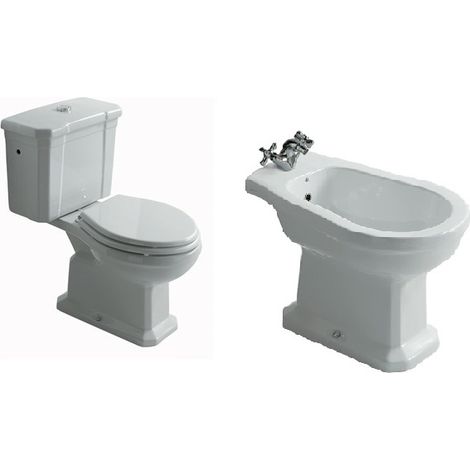 Sanitari Ethos monoblocco distanziati cm. 68x38 con sedile