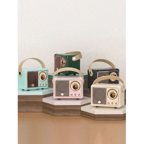 Retro-Lautsprecher, Mini-Lautsprecher, tragbar, multifunktional, Subwoofer, Outdoor, kleines Audio-Geschenk
