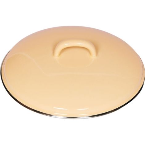 Tapa Riess Classic Pastel con borde cromado Ø20cm amarillo dorado