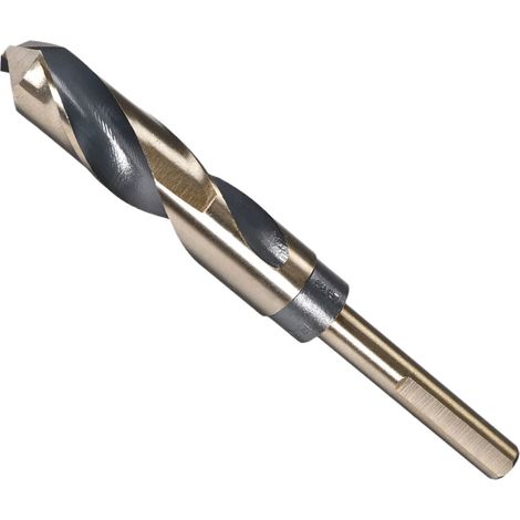 Réduit Tige Torsion Perceuse Mèches, 18.5mm Coupe Bord, Titanium (1/5)