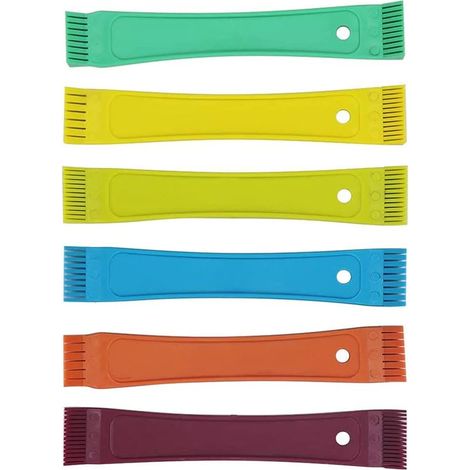 Fcr6 Lot de peignes à ailettes en plastique coloré pour radiateur (1/5)