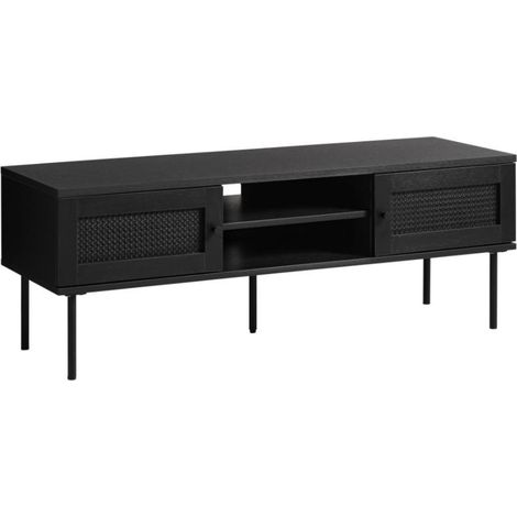 Selsey Mogest - Meuble TV - 120 cm - Noir (1/5)