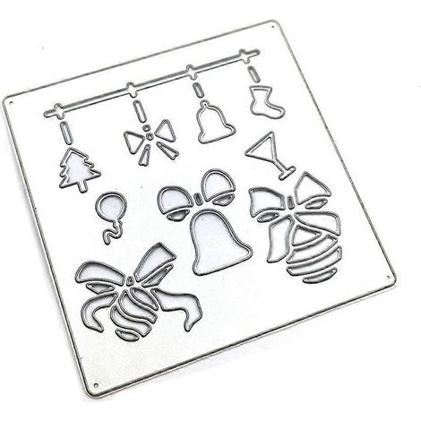Découpe Métal Noël DIY - Matrices pour Scrapbooking et Embossage Décoratif (1/4)