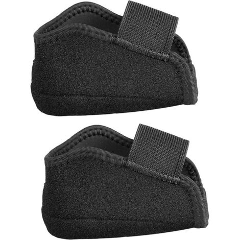 Protège-talon noir, coussinet en silicone et nylon, réduit les (1/5)