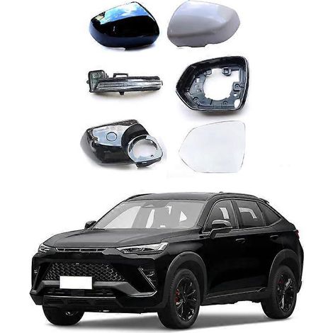 Passend für die dritte Generation des Haver H6 Rückspiegelgehäuses „God Beast“ Rückspiegelabdeckung „Dragon H6s Blinker links“ in Himmelblau