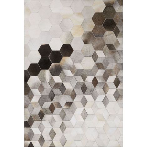 Rug SASON Beige 160 x 230 cm Leather (1/5)