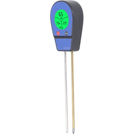 Détecteur de sol avec écran LED, testeur de pH, humidimètre pour plantes, outil de mesure de l'acidité, de l'alcalinité et de la température (1/5)