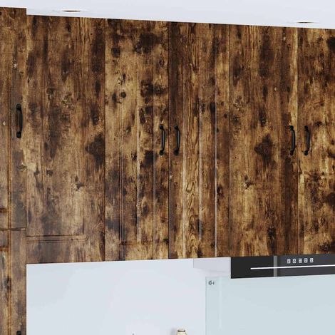 vidaXL Armadietto a muro LUCCA Rovere Fumo 60 x 31 x 100 cm