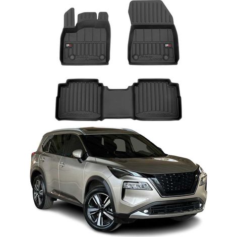 OMAC Tapis de Sol pour Nissan X-Trail IV T33 2021-2025 3 pièces en Caoutchouc (1/5)