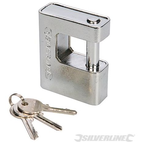 Silverline, Lucchetto blindato monoblocco 80 mm - 380651