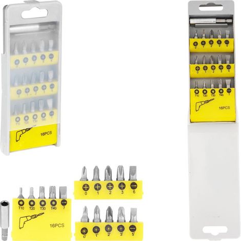 Satz Bits Strend Pro BS2877, 16-teilig + Bithalter (1/3)