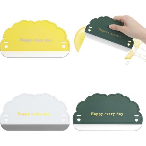 Lot de 3 raclettes d'évier en silicone, raclette miroir Produit pratique pour la maison et l'usage quotidien, Référence B0G28MJGNJ (1/4)