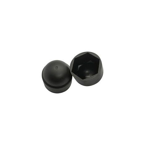 Lntyq 100 pièces - Cache vis écrou de protection M8 clef de 13 mm - plastique NOIR (1/5)