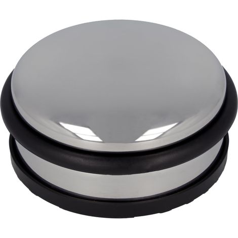 Butée de porte en acier inoxydable Ronde d'un poids de 1,2 kg ⌀ 10 cm, hauteur 4 cm E-19001 00 (1/4)