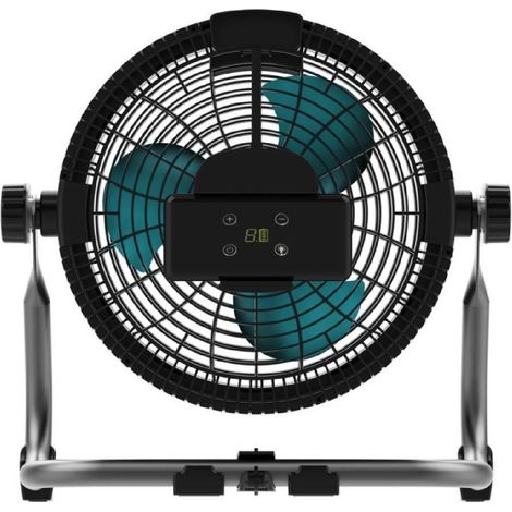 Cecotec Industrial Proindustry Ventilateur de sol portable de. 12000Mah, Diamètre 25,4 cm, 9 Vitesses, Batterie puissante, Design robuste, Inclinaison réglable, Grille de protection, Transport facile