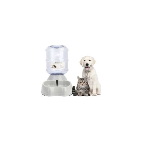 Automatischer Futter- und Wasserspender für Katzen und Hunde, automatischer Katzenfutterspender, automatischer Futter- und Wasserspender in einem Set - Crezuo