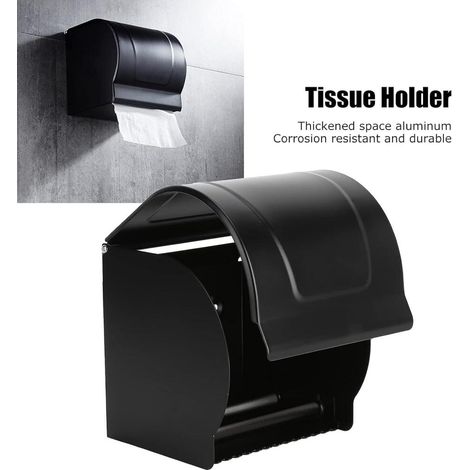 Selbstklebender Toilettenpapierhalter, wandmontierter Toilettenpapierspender, platzsparender Toilettenpapierhalter (1/4)