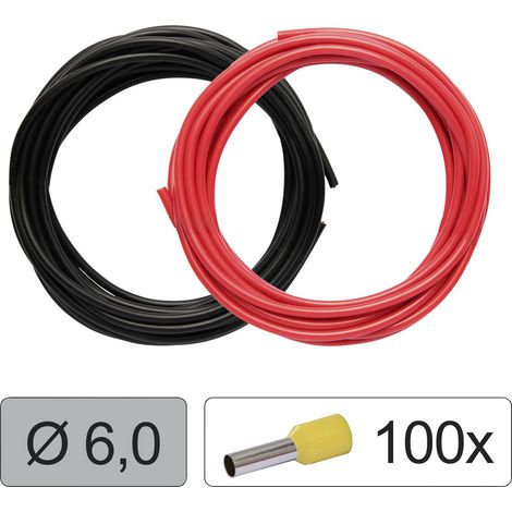 Quadrios 25CW131 Einzelader LiFY   6.0 mm² Rot, Schwarz 1 Set
