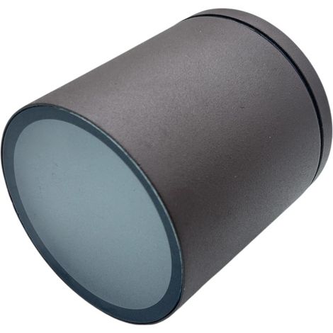 FARETTO DA SOFFITTO PLAFONIERA PER ESTERNO CILINDRICO IN ALLUMINIO ROSSO RUGGINE CON ATTACCO GU10 - ELEGANZA ED EFFICIENZA ENERGETICA (1/5)