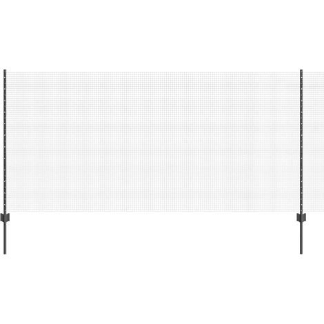 Maison Exclusive - Schweißdrahtzaun mit Pfosten 10 x 1,2 m (B x H