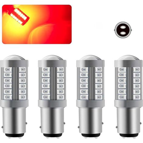 4 X P21 LED Ampoule Rouge Super Brillant 5630 33 SMD 1157 Feux Stop LED Ampoule Feu Stop Arrière Antibrouillard Ampoule (1/5)