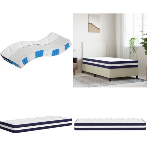 Matelas à ressorts ensachés dureté moyenne 70x200 cm - Matelas à ressorts - Matelas à ressorts ensachés moyennement ferme (1/5)