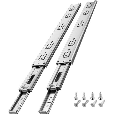 Glissière de tiroir capacité de charge jusqu à 45 KG acier inoxydable avec finition antirouille avec roulements à billes Extension (1/5)
