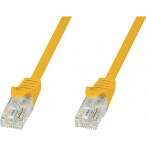 Techly Professional Cavo di rete Patch in CCA Cat.5E Giallo UTP 2m (1/4)